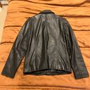 Nine West Black Leather Jacket Photo 4