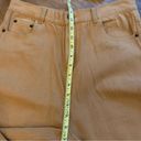 Shekou New  Jeans Size 9/10 High Rise Cotton Brown Beige Jeans Wide Leg NWT Photo 5