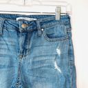 Celebrity Pink Dalton Medium Wash Destructed Crop Straight Leg Jeans Photo 2