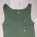 Gap Ribbed Olive Green Tank Top Photo 1