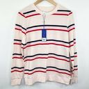 Popsugar  Triple Stripe Crewneck Long Sleeve Sweater Women's Size Small S Photo 0