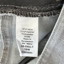 Woman Within  SZ 18W Straight Jeans Stretch Zip-Fly Hi-Rise Elastic Waist Gray Photo 7