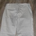 Tommy Hilfiger Lightweight Gray White Vertical Stripe Flare Leg Pants size 8 Photo 11