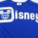 Spirit Jersey Walt Disney World Blue Womens Medium Shirt Long Sleeve Silver Spellout Photo 2