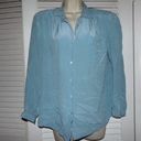 Harvé Benard Vintage Harve Benard soft blue feminine gathered 100% silk  blouse 12 Photo 0