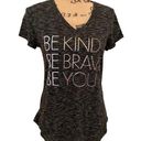 Apt. 9  Womens Be Kind Be Brave BeYou T Shirt Cute Short Sleeve Tee Top Size M Photo 0