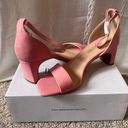 Dream Paris Pink Suede Heels Photo 0