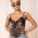 superdown  Crysta lace trim cami top in Leopard Size S Photo 0