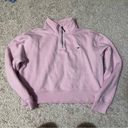 Tommy Hilfiger  cropped quarter zip Barbie pink size medium Photo 0