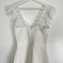 Elliatt  Yuna Mix Media Lace Detail Bandage Midi Dress in Ivory Size Small Photo 8