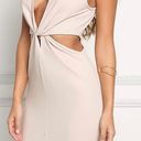 Love Culture  Sand Twisted Cut Out Bodycon Dress Photo 1