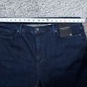 Banana Republic  Premium Denim High Rise Flare Jeans Blue Dark Wash Plus Size 35 Photo 8