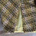 Anne Klein  Suit Yellow Tweed Skirt Suit Set 6 Photo 10