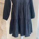 J.Crew  Cotton Poplin Black Tiered Womens Size XS Bohemian Knee Length Photo 13