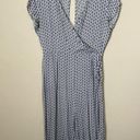 Francesca's Francesca’s Blue And White Floral Jumpsuit Size Small Photo 0