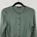 Uniqlo  Women's Green 100% Wool Button Up Cardigan Size S Photo 2