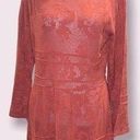 Sundance Burnt Orange Knit Dress Overlay Size Medium Photo 0