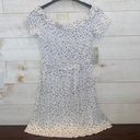 RD Style  Women’s White Off Shoulder Smocked Star Pattern Sun Dress Size S NEW Photo 5