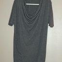 Silence + Noise  charcoal gray midi dress with cowl neck Photo 6