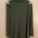 C/MEO COLLECTIVE C Army Green Cowl-Neck Tunic Dress  Photo 1