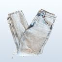 ZARA High-Waisted, Straight, Distressed Jeans, Size 6 Photo 5