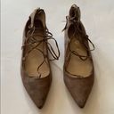 Unisa  beige suede pointed toe lace up flats size 7 Photo 1