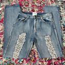 One Teaspoon  Women's Light Wash Distressed High Rise Jeans Size 26 Photo 59