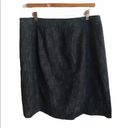 Lane Bryant  Denim Skirt Size 16 Black Stretch Business Casual Photo 2