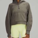 Lululemon  Half Zip Oversized Scuba Hoodie Sweatshirt Grey Sage Medium/Large M/L Photo 8