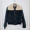 Young Fabulous and Broke  Earhart Sherpa Collar Cropped Puffer Jacket Size L NWT Photo 57