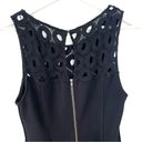 Tracy Reese  Dress Knit Cutout Black Size 6 Photo 8