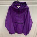 L.L.Bean Vintage  1/2 Zip Rain Coat Windbreaker Hooded Jacket Unisex Size XL Photo 0