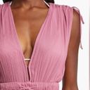 Elan Ruched Tiered Cover Up Maxi Dress X-Small PINK VIOLET  Photo 2