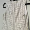 Theory White Gray Sleeveless Shift Dress Work Business West Photo 3