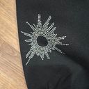 SheIn Black And Rhinestone Sweatpants Photo 3