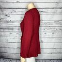 City Chic  NWT Size XS/14 Currant Red Embellished True Wrap Blouse Top Photo 2