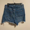 Good American  Bombshell Distresses Button Fly Denim Shorts- Size 8 (29) Photo 6