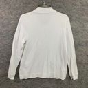 Basic Editions  Cardigan Sweater White XL Long Sleeve Button Collared Long Sleeve Photo 1