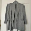 89th and Madison  Gray Open Knit Button Detail Cardigan Size Small EUC Photo 0