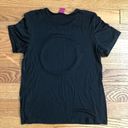 Melissa RARE  MASSE Black Designer Smiley Face Sequins T-Shirt Women’s Size L Photo 4