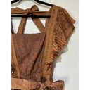 Cleobella  Earth Day Mini Dress Size Large NWT Terracotta Patchwork Photo 4