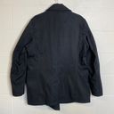 Banana Republic Black Blue Liner Double Breasted Peacoat Trench Coat Size Large Photo 6
