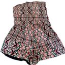 Stradivarius  boho print shorts jumper with spaghetti straps and pockets size s Photo 4