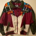 Edge Vintage 1980s River  RE Sport Multi-Color Windbreaker Size Small Petite Photo 0