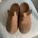 UGG NEW Anthropologie +  Goldenstar Suede Clogs in Chestnut Photo 5