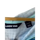 Lands'End  Blue Check Hooded Swim Cover-Up Tassel Strings Pouch Pocket LP-XLP Photo 3