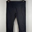 Lululemon  Seamlessly Street Crop Size 8 Legging Pant 17" Black Compression Photo 0