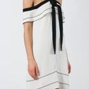 Proenza Schouler NWT. $1250  Off-the-shoulder bow crepe mini dress sz 6 Photo 7