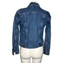 Levi's  Original Trucker Silver Sequin Lola Blue Denim Jacket Size Medium Photo 3