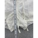 EXPRESS  Shortie White Shorts Drawstring Size 2 Pockets 100% Cotton Photo 5